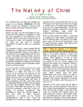 The Nativity of Christ (Handouts)