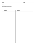 Graphic Organizer of a T-Chart (Graphic Organizer of a T-Chart)