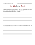 New Life in the Church (Writing outline #5) (Handouts)