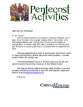 Pentecost Activities (Activities)