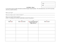 KWL Chart Worksheet (Tools)