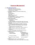 Classroom Management (Articles)