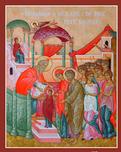 Entrance of the Theotokos in the Temple (Icon) (Handouts)